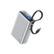 ttec ReCharger Pro Max TFT 20.000mAh PD 65W USB-C Dahili Kablolu Taşınabilir Hızlı Şarj Aleti / Powerbank – 2BB273