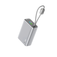 ttec ReCharger Pro Max TFT 20.000mAh PD 45W USB-C ve Lightning Dahili Kablolu Taşınabilir Hızlı Şarj Aleti / Powerbank – 2BB281