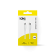 taks USB-C - Lightning 120cm Hızlı Şarj/Data Kablosu Beyaz