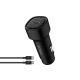 ttec SmartCharger PD 30W Araç Hızlı Şarj Aleti USB-C - USB-C 3A Kablo Siyah
