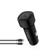 ttec SmartCharger PD 30W Araç Hızlı Şarj Aleti USB-C - Lightning Kablo Siyah