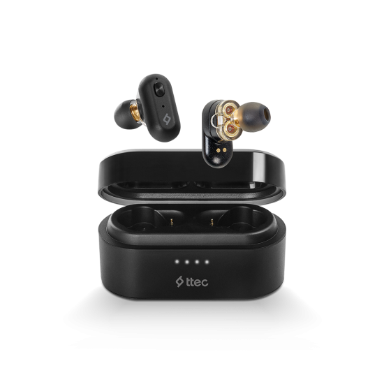 ttec AirBeat Duo Gerçek Kablosuz TWS Bluetooth Kulaklık Siyah