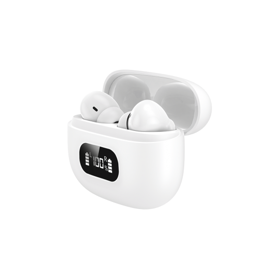 ttec AirBeat Pro Lite ANC LCD Göstergeli Gerçek Kablosuz TWS Bluetooth Kulaklık- 2KM184 Beyaz