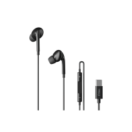ttec Pop 3 USB-C Stereo Mikrofonlu Kulakiçi Kablolu Kulaklık Siyah
