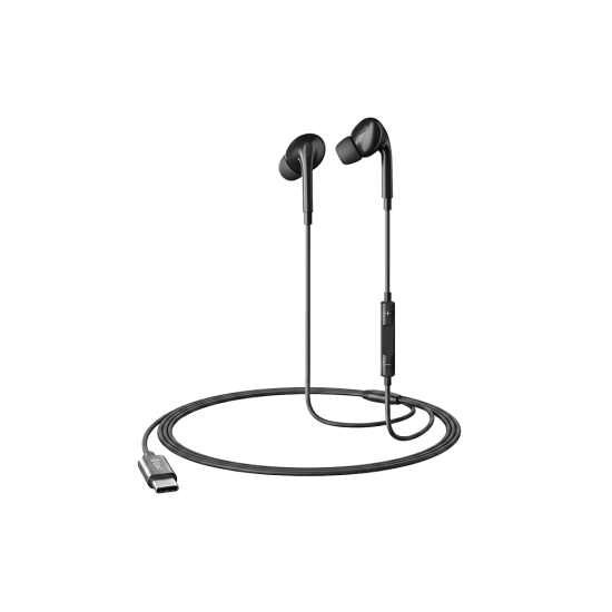 ttec Pop 3 USB-C Stereo Mikrofonlu Kulakiçi Kablolu Kulaklık Siyah
