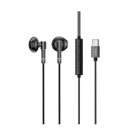 ttec Rio Fit Style USB-C Stereo Mikrofonlu Kulakiçi Kablolu Kulaklık Siyah