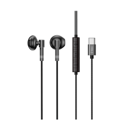 ttec Rio Fit Style USB-C Stereo Mikrofonlu Kulakiçi Kablolu Kulaklık Siyah