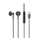 ttec Rio Fit Style USB-C Stereo Mikrofonlu Kulakiçi Kablolu Kulaklık Siyah