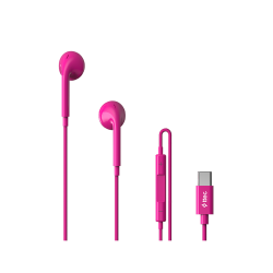 ttec Rio Fit USB-C Stereo Mikrofonlu Kulakiçi Kablolu Kulaklık Pembe