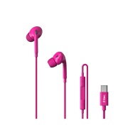 ttec Pop Fit USB-C Stereo Mikrofonlu Kulakiçi Kablolu Kulaklık Pembe