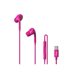 ttec Pop Fit USB-C Stereo Mikrofonlu Kulakiçi Kablolu Kulaklık Pembe