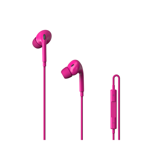 ttec Pop Fit USB-C Stereo Mikrofonlu Kulakiçi Kablolu Kulaklık Pembe