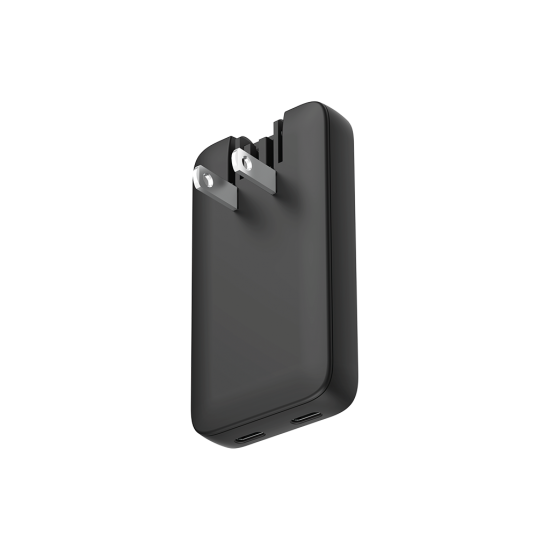 ttec SmartCharger Trio GaN 65W PD Avrupa-İngiltere-Amerika Uluslararası İnce Tasarımlı Seyahat Şarj Kiti Siyah
