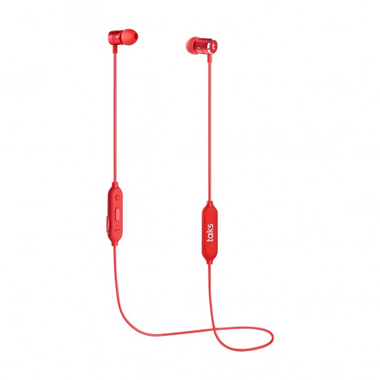 Taks BE01 Kablosuz Bluetooth Kulaklık Kırmızı
