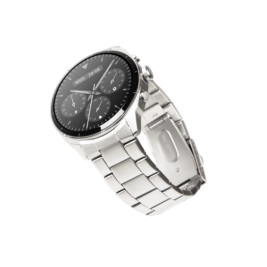 ttec Tempus Pro S   45 mm AMOLED Ekranlı Yuvarlak Metal Kasa Akıllı Saat 2SW08 Metal Gri