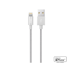 ttec AlumiCable MFi USB-A - Lightning Şarj Kablosu Gümüş