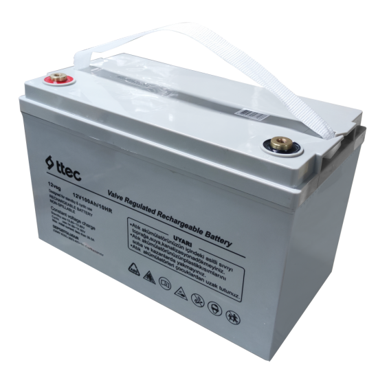 ttec 12vs 12V 100Ah Bakımsız JEL Akü (TSS)