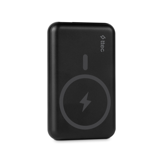 ttec ReCharger Pro M 10.000 mAh MagSafe Uyumlu Kablosuz Taşınabilir Şarj Aleti / Powerbank Siyah
