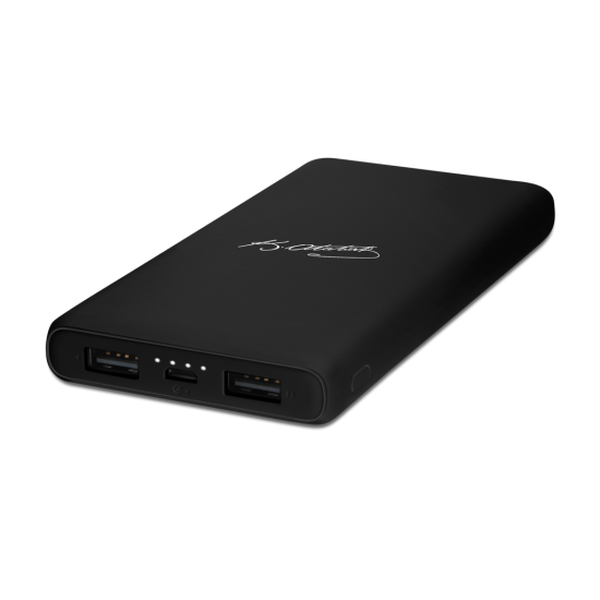 ttec PowerSlim Kemal Atatürk İmza 10.000 mAh Taşınabilir Şarj Aleti / Powerbank Siyah