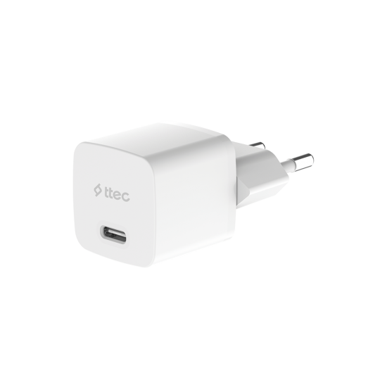 ttec SmartCharger GAN 20W PD Seyahat Hızlı Şarj Aleti Beyaz