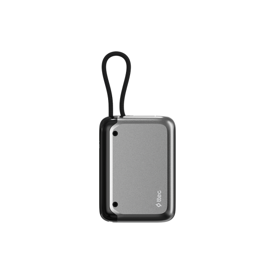 ttec ReCharger LCD 10.000mAh PD 30W USB-C Dahili Kablolu Taşınabilir Hızlı Şarj Aleti/Powerbank- 2BB228
