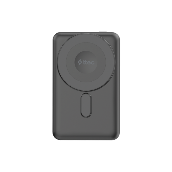 ttec ReCharger M 5.000mAh MagSafe Uyumlu PD 20W Lightning ve USB-C Dahili Kablolu Stantlı Taşınabilir Hızlı Şarj Aleti/Powerbank –2BB236