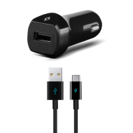 ttec SpeedCharger 2.1A Araç Şarj Aleti  Type C Kablolu Siyah