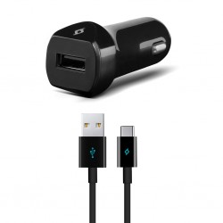ttec SpeedCharger 2.1A Araç Şarj Aleti  Type C Kablolu Siyah
