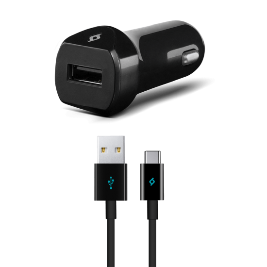 ttec SpeedCharger 2.1A Araç Şarj Aleti  Type C Kablolu Siyah