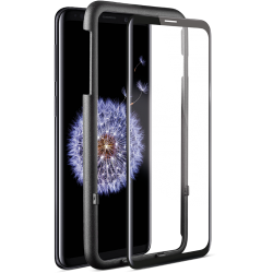 ttec AirGlass EdgeColor Kit Sam.S9 Plus Cam Ekran Koruyucu ve Kolay Uygulama Kiti Siyah