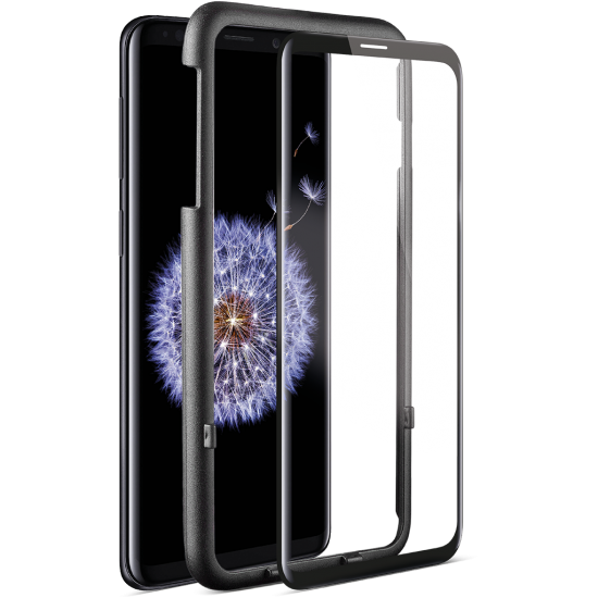 ttec AirGlass EdgeColor Kit Sam.S9 Plus Cam Ekran Koruyucu ve Kolay Uygulama Kiti Siyah