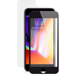 ttec AirGlass EdgeColor Cam Ekran Koruyucu iPh. 8 Plus/iPh. 7 Plus , Ön-Arka Siyah