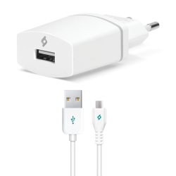 ttec Compact 1.000mA Seyahat Şarj Aleti Micro USB  Beyaz Beyaz