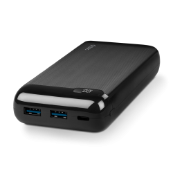 ttec PowerSlim Pro LCD 20.000 mAh PD 20W Taşınabilir Şarj Aleti / Powerbank USB-C Giriş/Çıkış Siyah