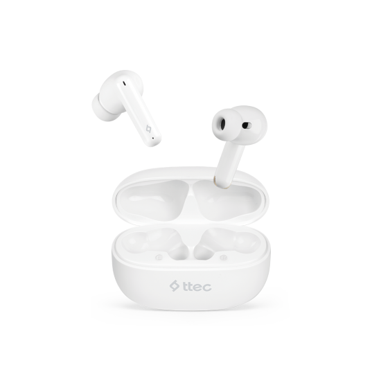ttec AirBeat Pro Gerçek Kablosuz TWS Bluetooth Kulaklık-2KM161 Beyaz