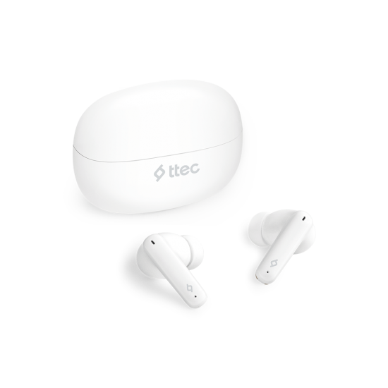 ttec AirBeat Pro Gerçek Kablosuz TWS Bluetooth Kulaklık-2KM161 Beyaz