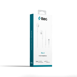 ttec Rio 2 USB-C Stereo Mikrofonlu Kulakiçi Kulaklık Beyaz