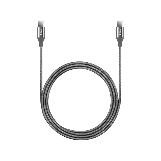 ttec AlumiCable USB-C - USB-C 150cm 100W PD/QC Hızlı Şarj/Data Kablosu Uzay Grisi Uzay Grisi