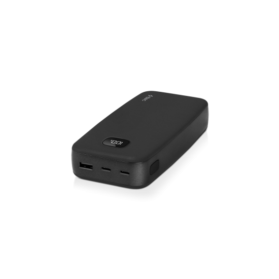 ttec ChargeUp LCD 20.000mAh Taşınabilir Hızlı Şarj Aleti / Powerbank Siyah