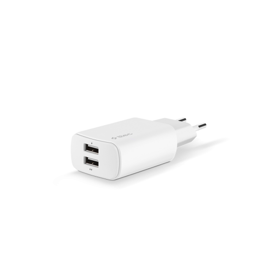 ttec Quantum Duo Apple MFi Lisanslı 1A+2.4A Seyahat Şarj Aleti  + Lightning Kablo Beyaz