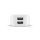 ttec Quantum Duo Apple MFi Lisanslı 1A+2.4A Seyahat Şarj Aleti  + Lightning Kablo Beyaz