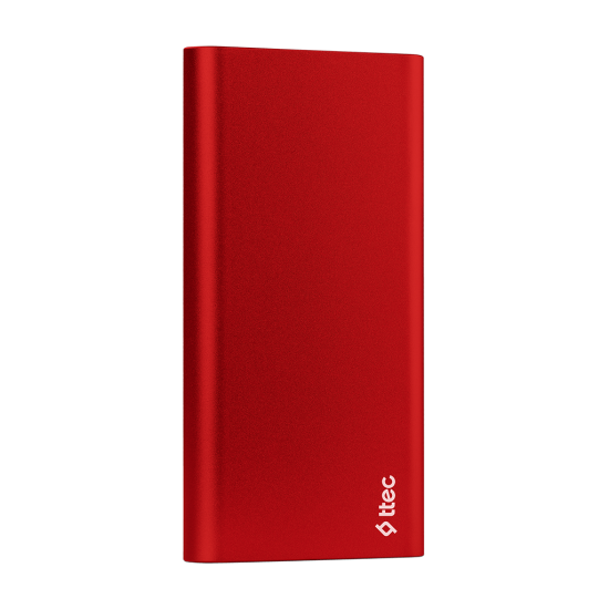 ttec AlumiSlim S 10.000mAh Taşınabilir Şarj Aleti / Powerbank Kırmızı