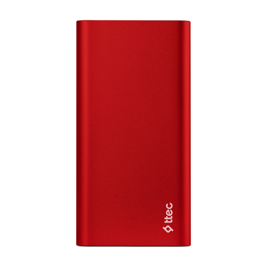 ttec AlumiSlim S 10.000mAh Taşınabilir Şarj Aleti / Powerbank Kırmızı