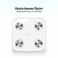 ttec Sensi Yağ Ölçer ve Vücut Analizli Hassas Sensörlü Akıllı Tartı / Baskül