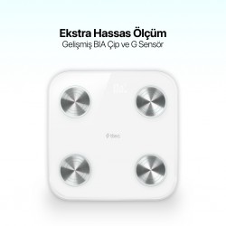 ttec Sensi Yağ Ölçer ve Vücut Analizli Hassas Sensörlü Akıllı Tartı / Baskül