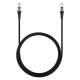 ttec ExtremeCable Ekstra Dayanıklı Transparan USB-C –USB-C 60W PD/QC 120cm Hızlı Şarj/Data Kablosu , Siyah