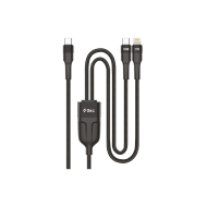 ttec AlumiCable Duo USB-C – USB-C + Lightning 100W 150cm Hızlı Şarj Kablosu