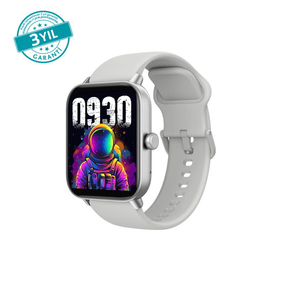 ttec Tempus 46 mm  Dikdörtgen Kasa Akıllı Saat 2SW01 Gri