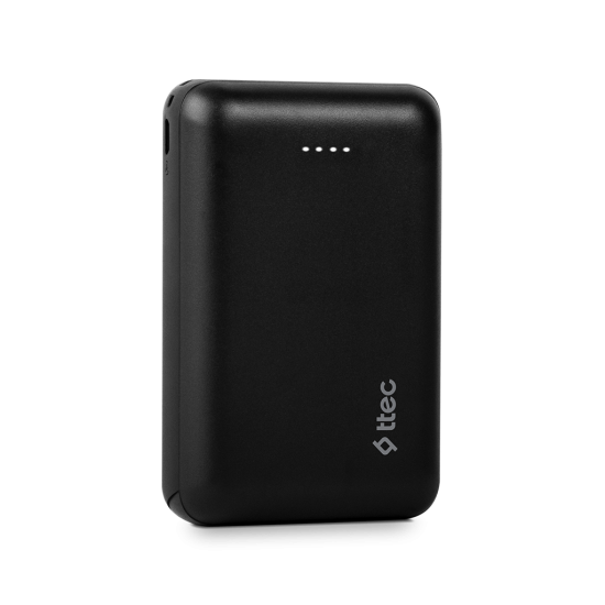 ttec ReCharger Duo 10.000 mAh Taşınabilir Şarj Aleti / Powerbank USB-C Giriş/Çıkış Siyah