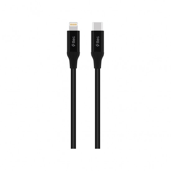 ttec USB-C - Lightning Hızlı Şarj Kablosu 150cm Siyah